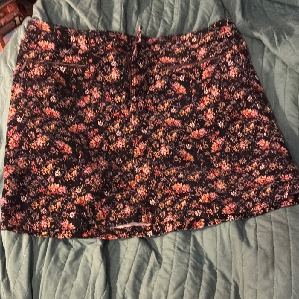 Floral Black and Pink Women's Skirt